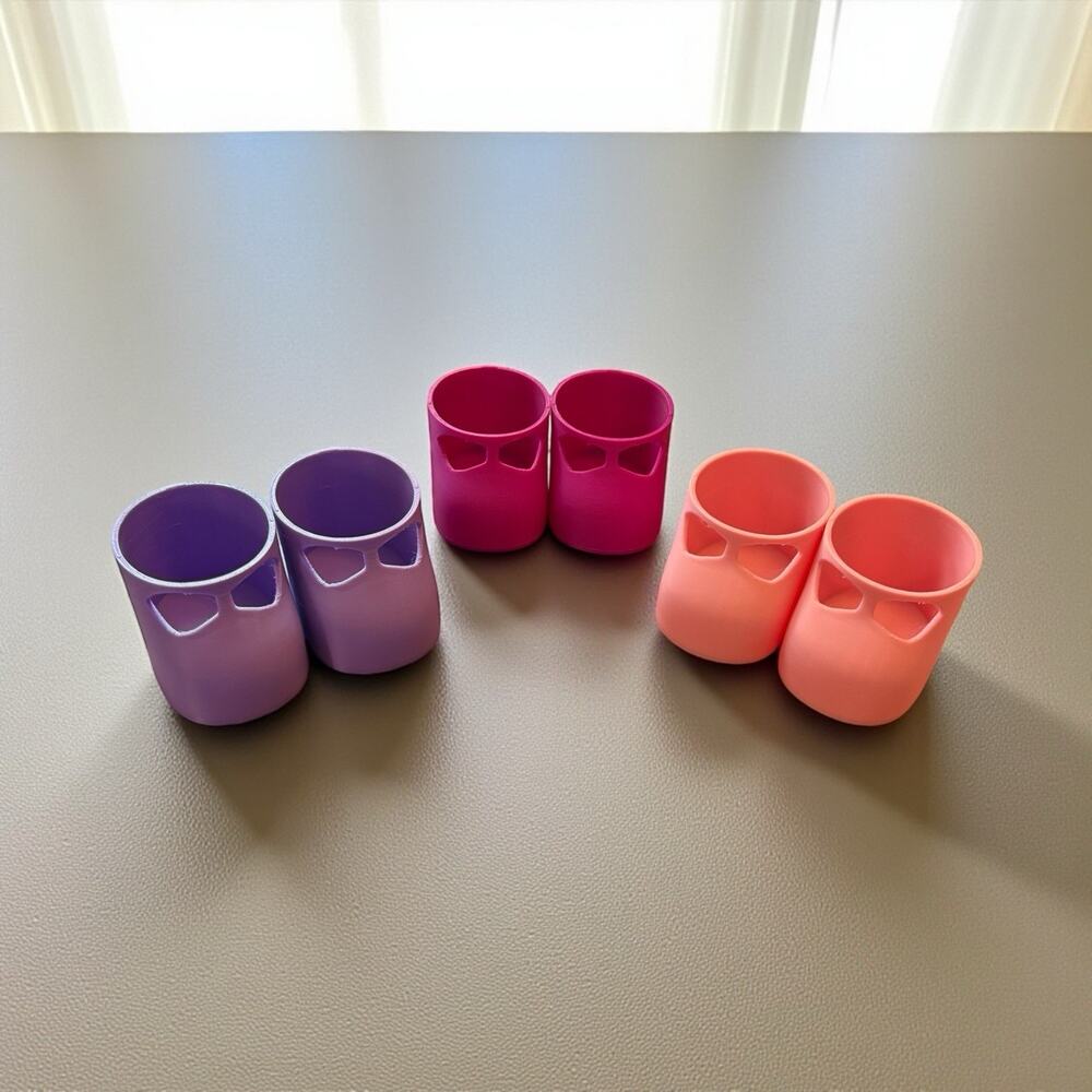 Replacement Shoes 16” Cabbage Patch 3D Printed 3 Pr Lavender Magenta Pink Set